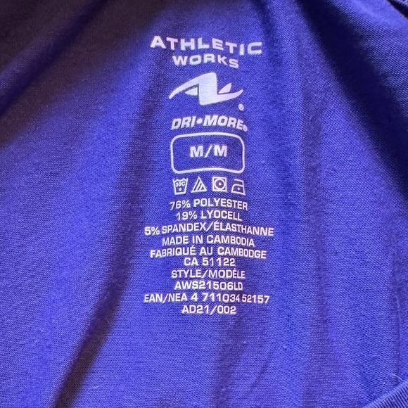 🦩5/$30🦩 Athletic Works Dri-More T-Shirt - Picture 3 of 3